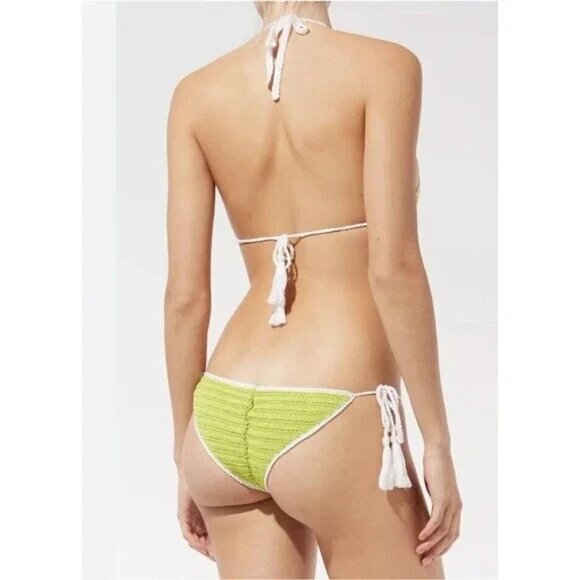 Solid & Striped The Marina Crochet Monokini Green Size Small NWOT - Picture 2 of 2